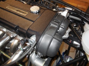 Throttle cable routing