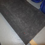 Carpets marked for seat holes