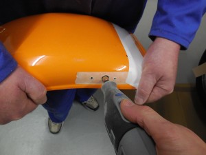 Enlarging the pilot hole